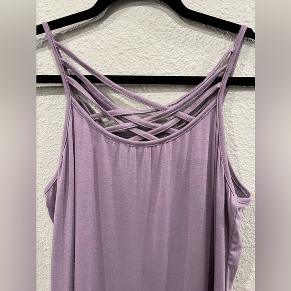 Easel strappy tank top dusty lavender large - Picture 4 of 6